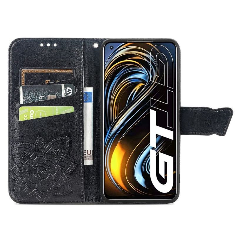 Etui Folio do Realme GT 5G Obrzeża Motyl Ulga