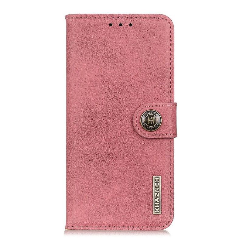 Etui Folio do Oppo Reno 4 5G Khazneh Etui Na Karty Z Efektem Skóry