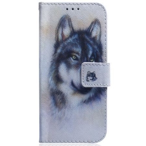 Etui Folio Google Pixel 8a Akwarela Wilk