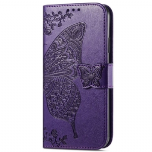 Etui Folio Google Pixel 8a Barokowy Motyl Z Paskiem