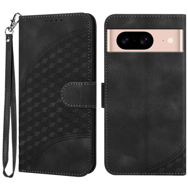 Etui Folio Google Pixel 8a Głowa Słonia Z Paskiem Etui Ochronne