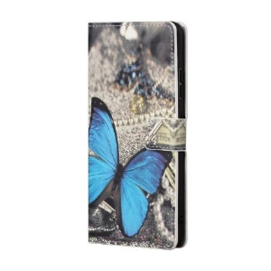 Etui Folio Google Pixel 8a Niebieski Motyl Etui Ochronne