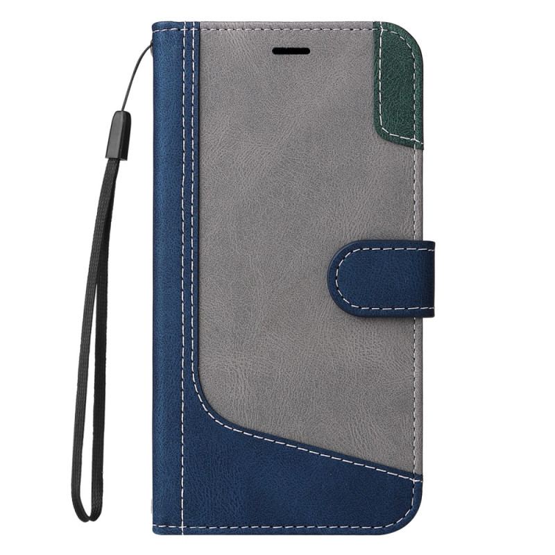 Etui Folio Google Pixel 8a Trójkolorowy Z Paskiem Etui Ochronne