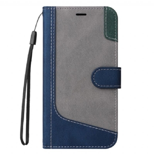 Etui Folio Google Pixel 8a Trójkolorowy Z Paskiem Etui Ochronne