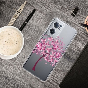 Etui do OnePlus Nord CE 2 5G Biznes Motyl Drzewo