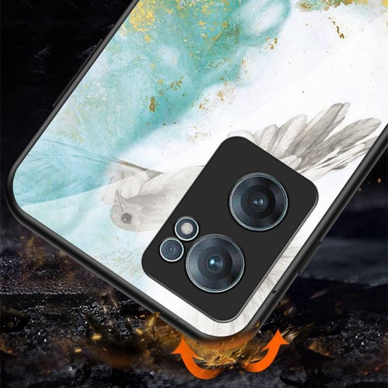 Etui do OnePlus Nord CE 2 5G Classic Marble Lina Szkło Hartowane