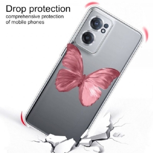 Etui do OnePlus Nord CE 2 5G Classic Różowy Motyl