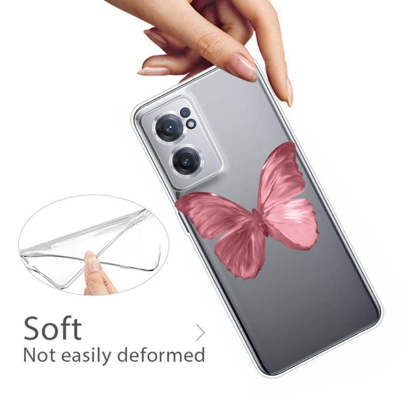 Etui do OnePlus Nord CE 2 5G Classic Różowy Motyl