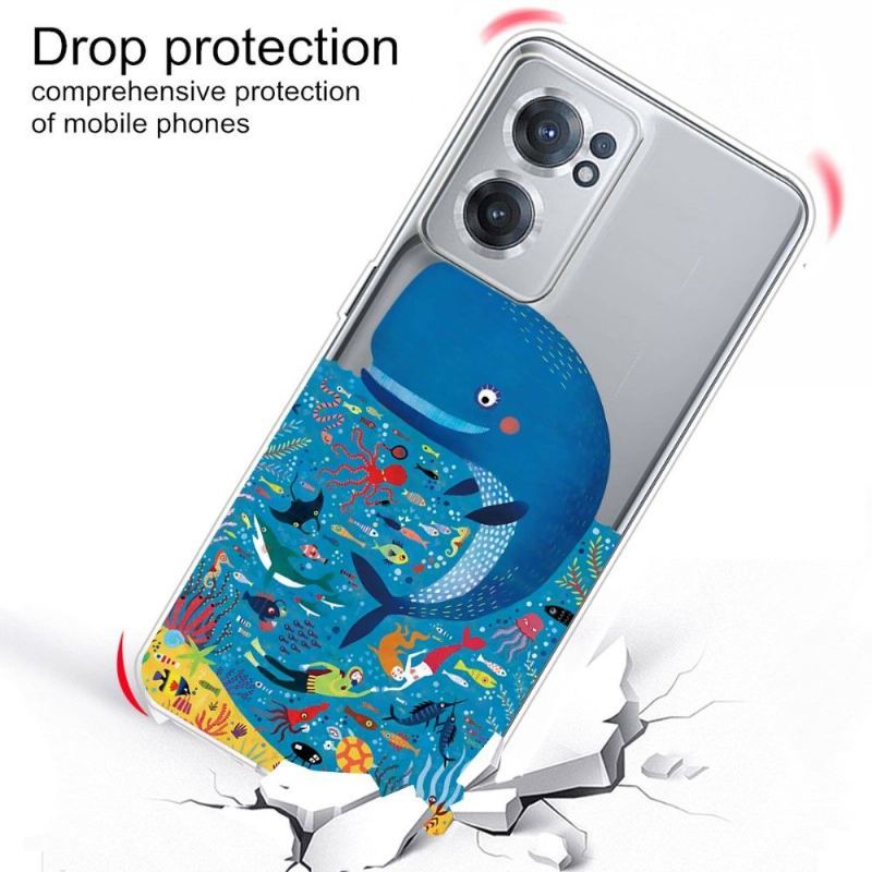 Etui do OnePlus Nord CE 2 5G Ilustracja Wieloryb