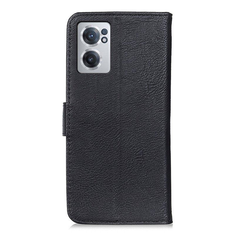 Etui Folio do OnePlus Nord CE 2 5G Imitacja Skóry Kazneh