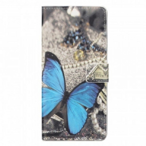 Etui Folio do OnePlus Nord CE 2 5G Motyl Na Tkaninie