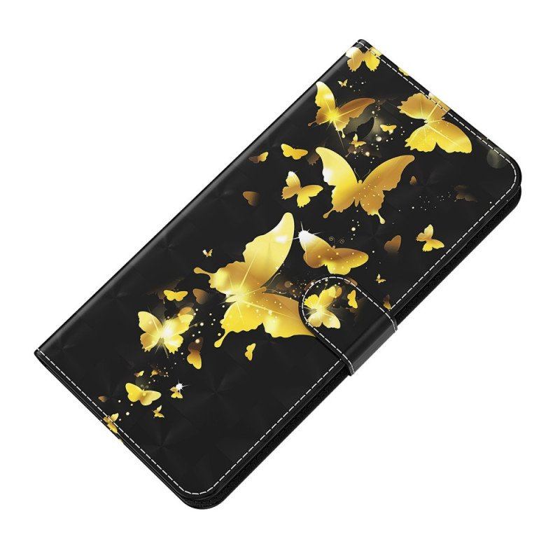 Etui Folio do OnePlus Nord CE 2 5G Nocne Motyle