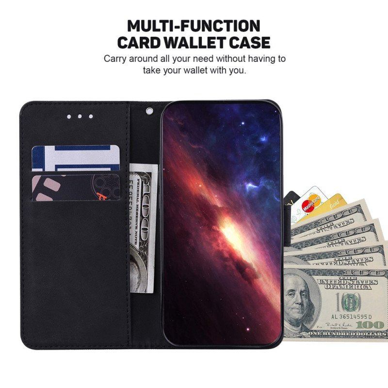 Etui Folio do OnePlus Nord CE 2 5G Przeszycia Ze Sztucznej Skóry