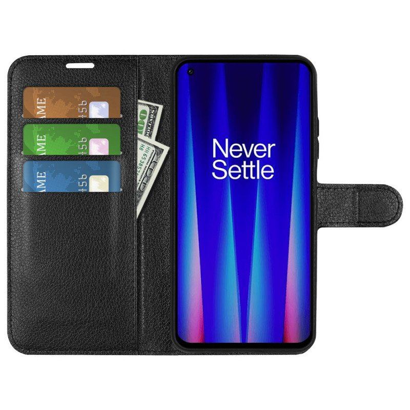 Etui Folio do OnePlus Nord CE 2 5G Sztuczna Skóra Liczi