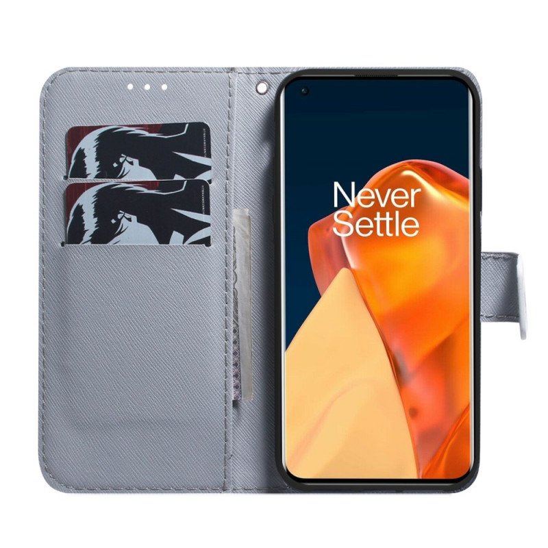 Etui Folio do OnePlus Nord CE 2 5G Zmiękczony Mops