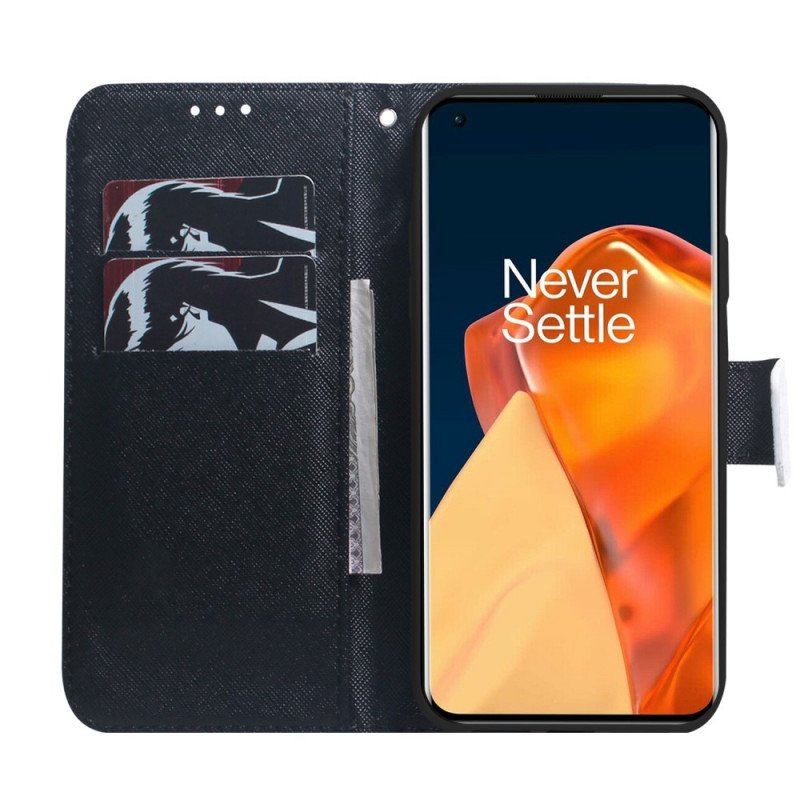 Skórzany Futerał do OnePlus Nord CE 2 5G Przyszły Wilk