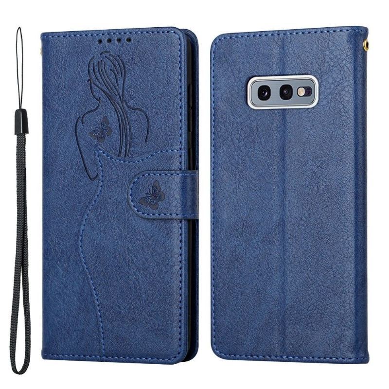 Etui Folio do Samsung Galaxy S10e Premium Ilustracja Dziewczyna