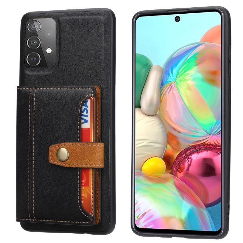 Etui do Samsung Galaxy A52 5G / A52 4G / A52s 5G Anti-fall Portfel Efekt Skóry