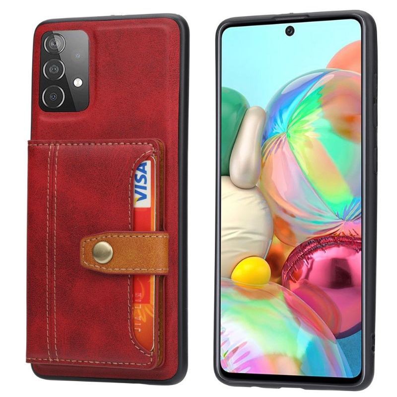 Etui do Samsung Galaxy A52 5G / A52 4G / A52s 5G Anti-fall Portfel Efekt Skóry