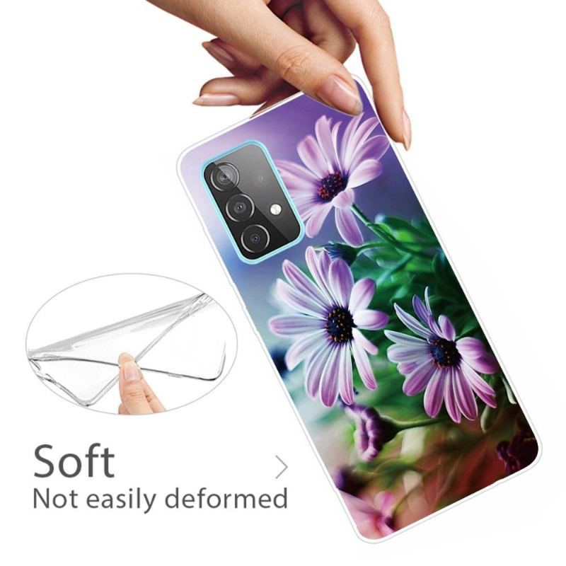 Etui do Samsung Galaxy A52 5G / A52 4G / A52s 5G Chryzantema