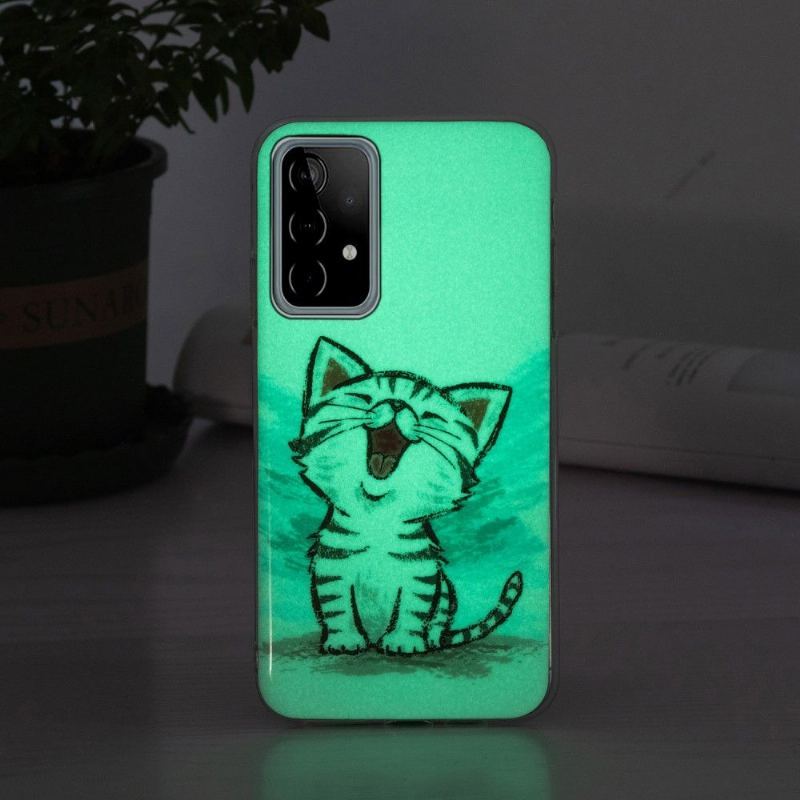 Etui do Samsung Galaxy A52 5G / A52 4G / A52s 5G Classic Fluorescencyjna Treść Czatu