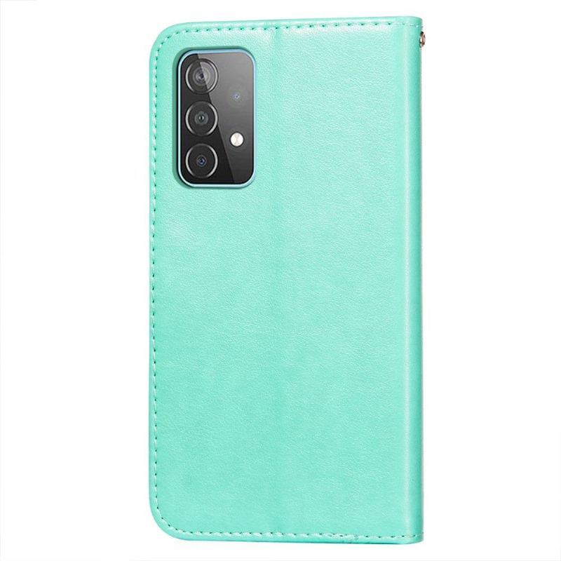 Etui Folio do Samsung Galaxy A52 5G / A52 4G / A52s 5G Koronkowy Wzór Ze Sztucznej Skóry