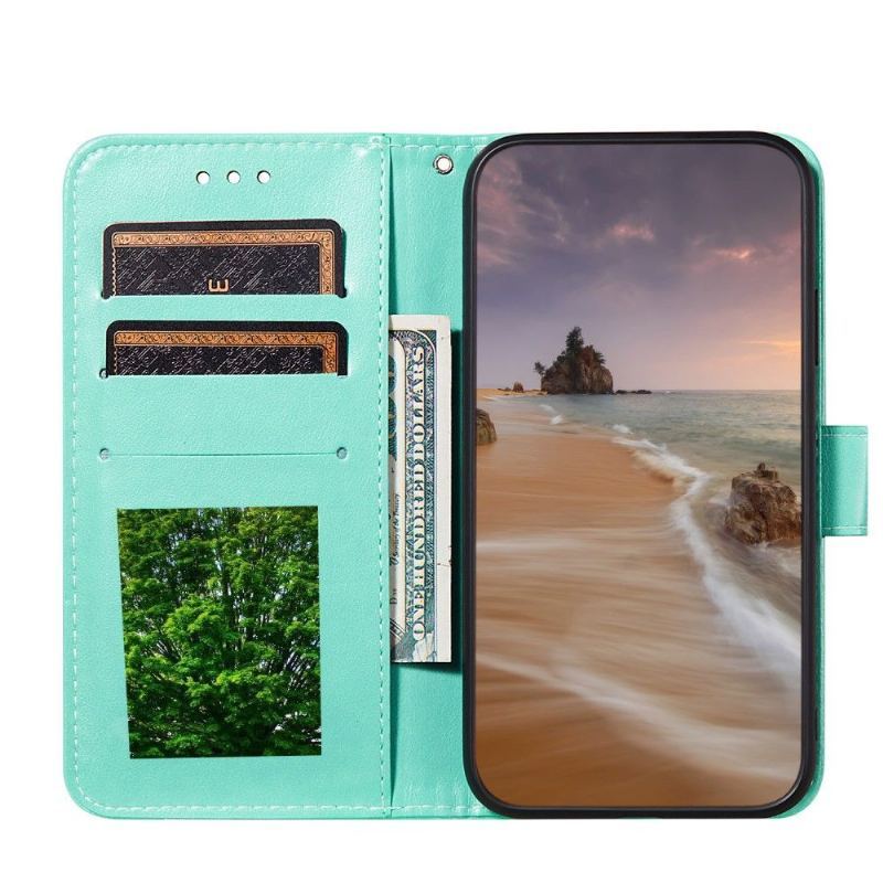 Etui Folio do Samsung Galaxy A52 5G / A52 4G / A52s 5G Koronkowy Wzór Ze Sztucznej Skóry