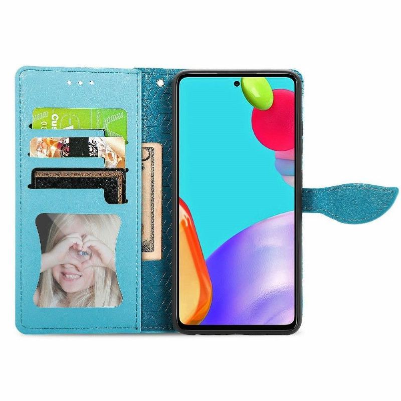 Etui Folio do Samsung Galaxy A52 5G / A52 4G / A52s 5G Mandala Liść