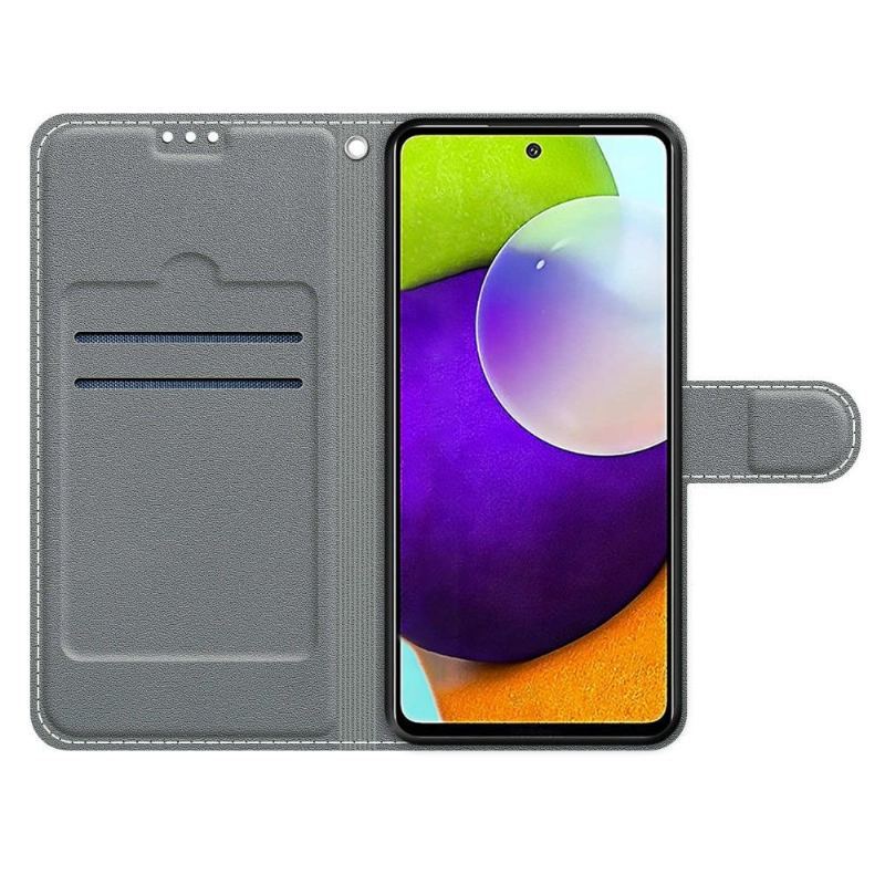 Etui Folio do Samsung Galaxy A52 5G / A52 4G / A52s 5G Obrzeża Kaseta Audio