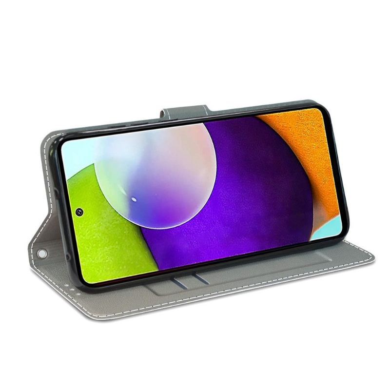 Etui Folio do Samsung Galaxy A52 5G / A52 4G / A52s 5G Obrzeża Kaseta Audio