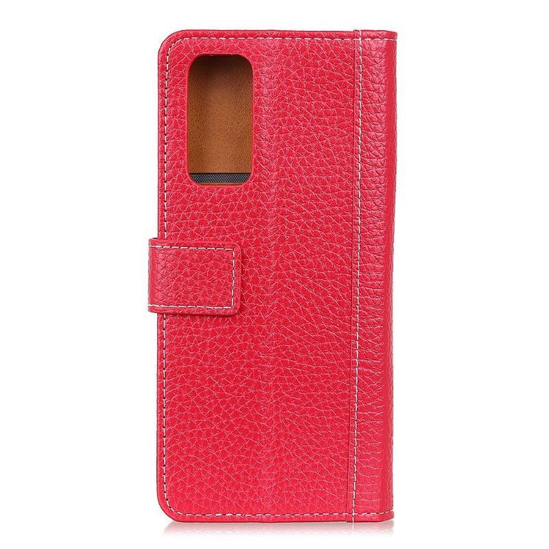 Etui Folio do Samsung Galaxy A52 5G / A52 4G / A52s 5G Obrzeża Litchi Skóra Efekt Skórzany Styl