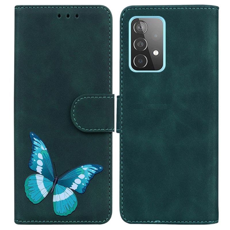 Etui Folio do Samsung Galaxy A52 5G / A52 4G / A52s 5G Obrzeża Etui Ochronne Kolorowa Ochrona Motyla