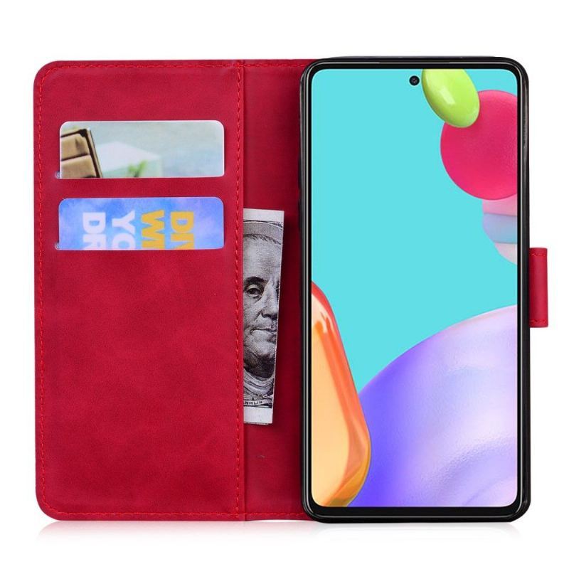 Etui Folio do Samsung Galaxy A52 5G / A52 4G / A52s 5G Obrzeża Etui Ochronne Kolorowa Ochrona Motyla