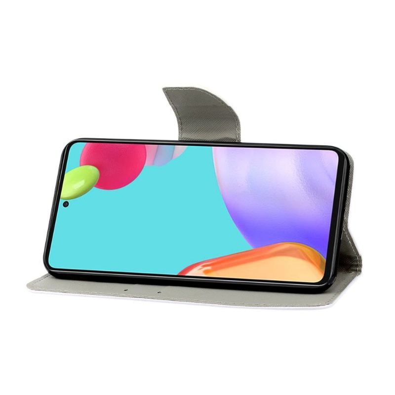 Etui Folio do Samsung Galaxy A52 5G / A52 4G / A52s 5G Obrzeża Okularnik Lis