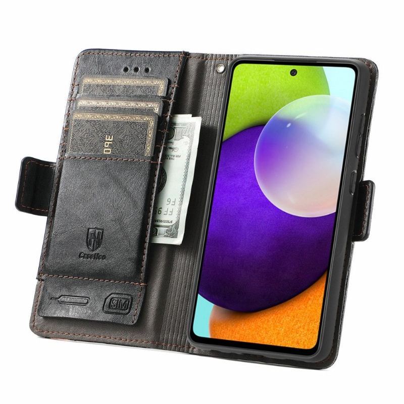 Etui Folio do Samsung Galaxy A52 5G / A52 4G / A52s 5G Skórzany Futerał Odwróć Biznes