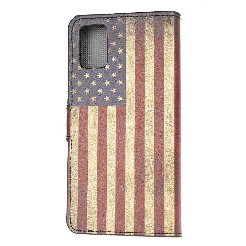 Etui Folio do Samsung Galaxy A52 5G / A52 4G / A52s 5G Vintage American Flag