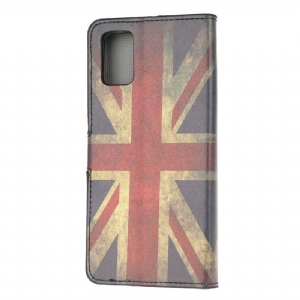 Etui Folio do Samsung Galaxy A52 5G / A52 4G / A52s 5G Vintage Flaga Brytyjska