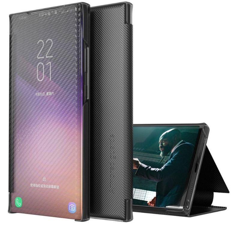 Etui Na Telefon do Samsung Galaxy A52 5G / A52 4G / A52s 5G Etui Folio Włókno Węglowe