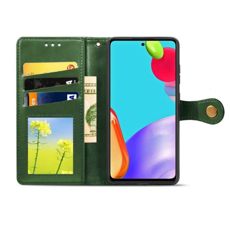 Etui Na Telefon Pokrowce do Samsung Galaxy A52 5G / A52 4G / A52s 5G Biznes Indila Etui Na Karty Ze Sztucznej Skóry