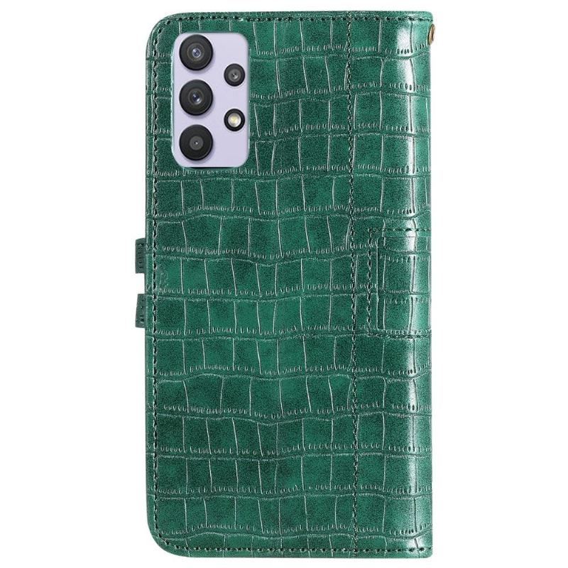 Obudowa Etui Na Telefon do Samsung Galaxy A52 5G / A52 4G / A52s 5G Croc Effect Skórzany Styl