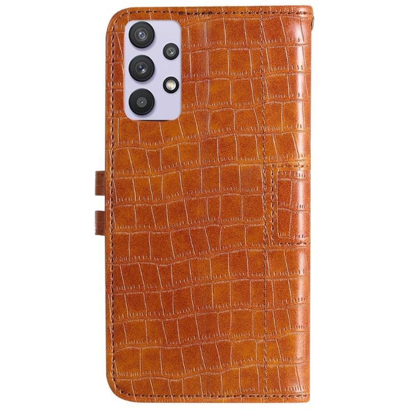 Obudowa Etui Na Telefon do Samsung Galaxy A52 5G / A52 4G / A52s 5G Croc Effect Skórzany Styl