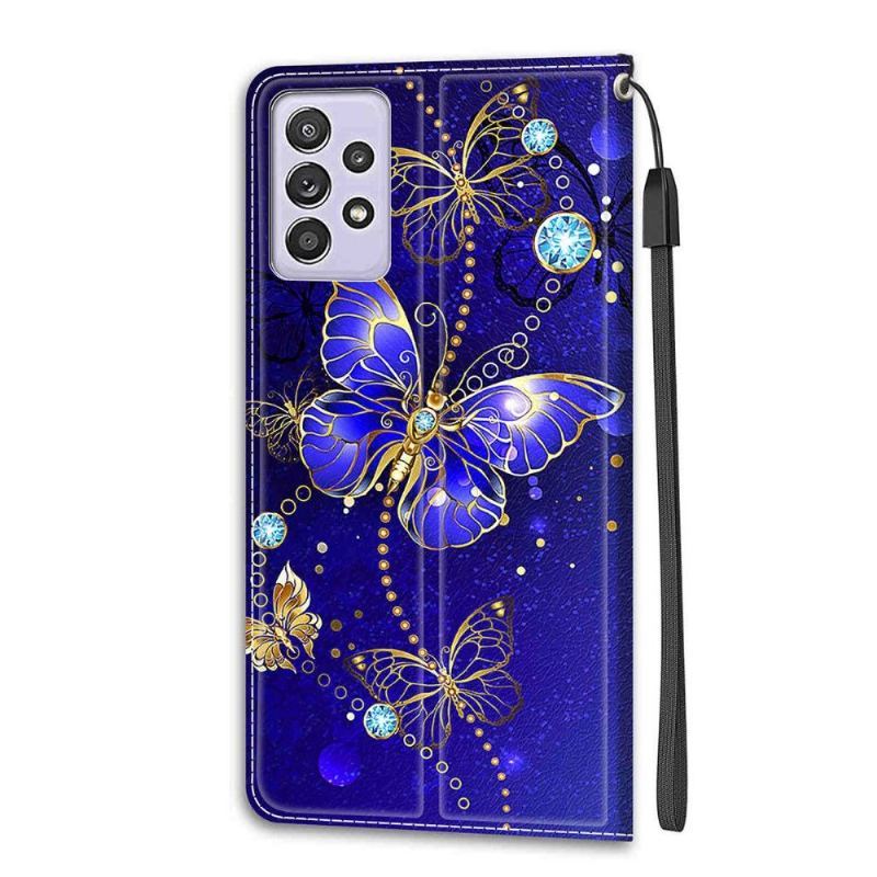 Obudowa Etui Na Telefon do Samsung Galaxy A52 5G / A52 4G / A52s 5G Fioletowy Motyl