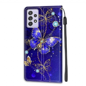 Obudowa Etui Na Telefon do Samsung Galaxy A52 5G / A52 4G / A52s 5G Fioletowy Motyl