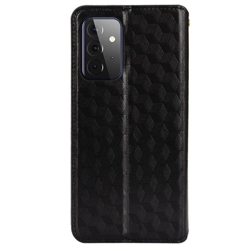 Skórzany Futerał do Samsung Galaxy A52 5G / A52 4G / A52s 5G Anti-fall Etui Folio Geometria Projektu