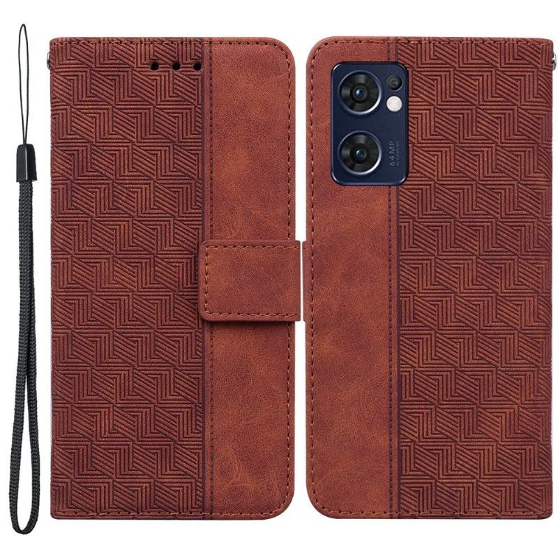 Etui do Poco M3 Pro 5G Classic Etui Folio Paski Ze Sztucznej Skóry