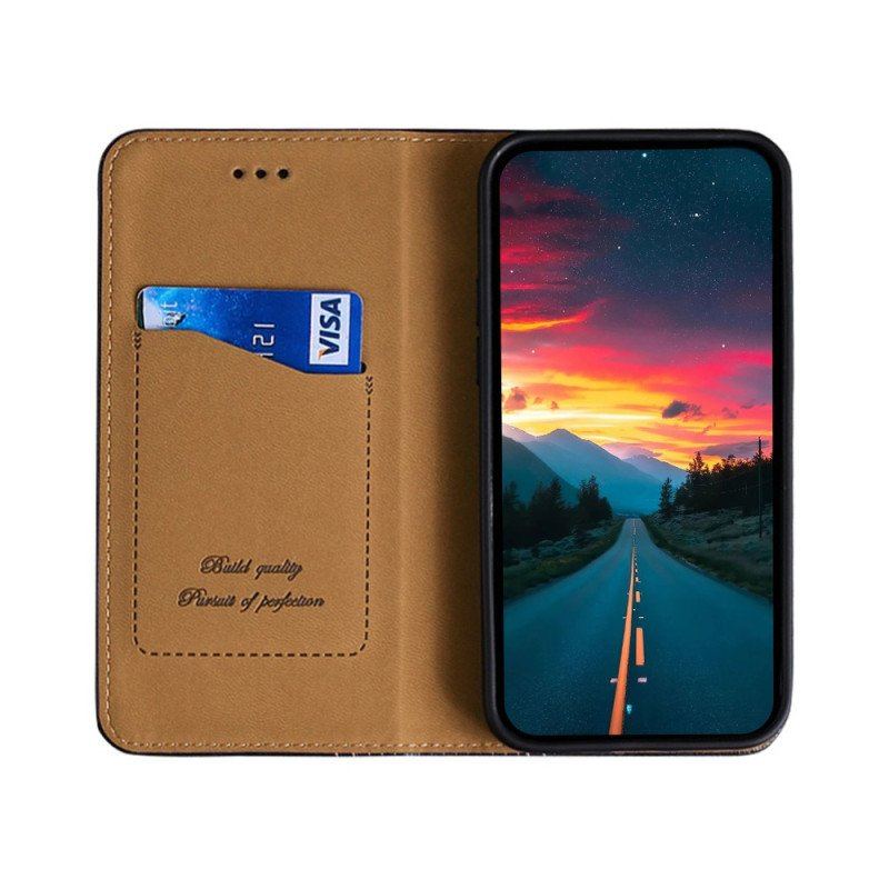 Etui Na Telefon do Honor 50 SE Etui Folio Skórzane Szwy Liczi