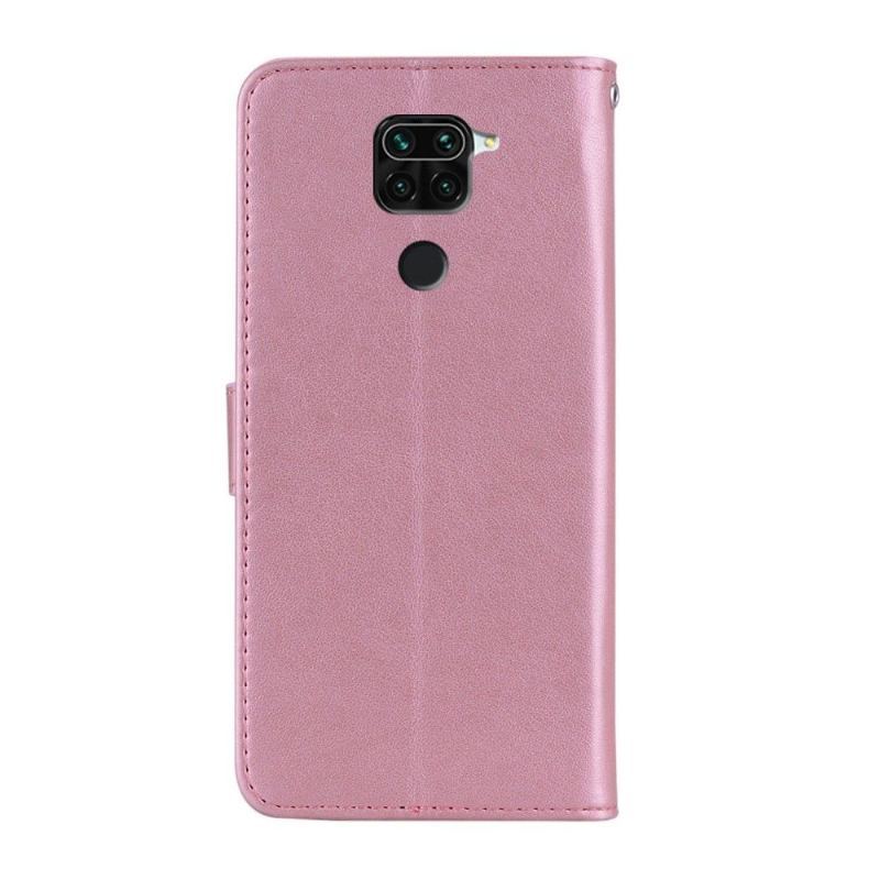 Etui Folio do Xiaomi Redmi Note 9 Obrzeża Wytłaczana Sowa