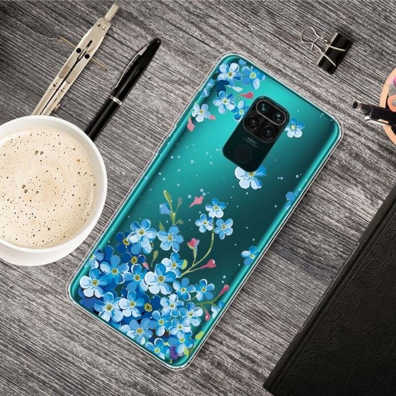 Futerały do Xiaomi Redmi Note 9 Obrzeża Niebieskie Kwiaty