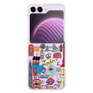 Etui Do Samsung Galaxy Z Flip 5 Przejrzysty Londyn