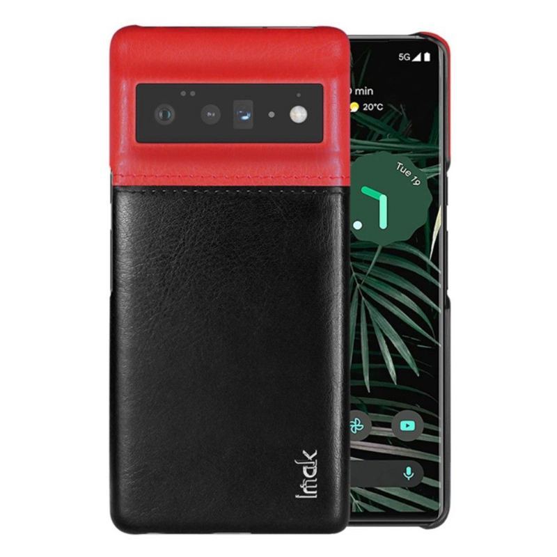 Etui do Google Pixel 6 Pro Classic Imak Dwukolorowa Sztuczna Skóra